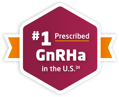 The number one prescribed GnRHa badge